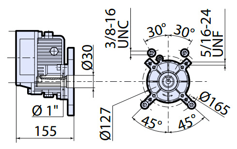Reductor 1639 · dimensiones